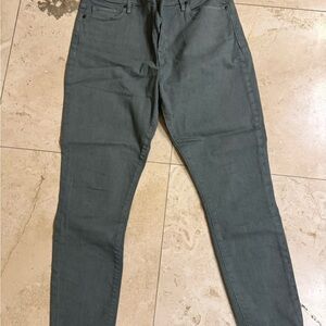 Women’s Loft Skinny high waist ankle Green Jeans